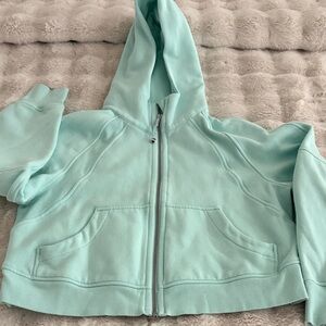 Lululemon Mint Green Zip-Up Hoodie sz XS/S